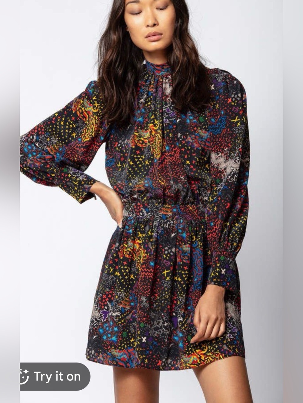 ✨ Zadig & Voltaire Retouch Glam Rock Mini Dress